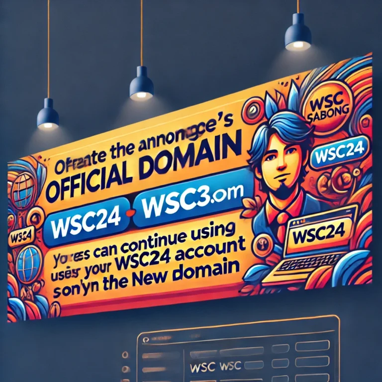 WSC Sabong Official Domain Announcement